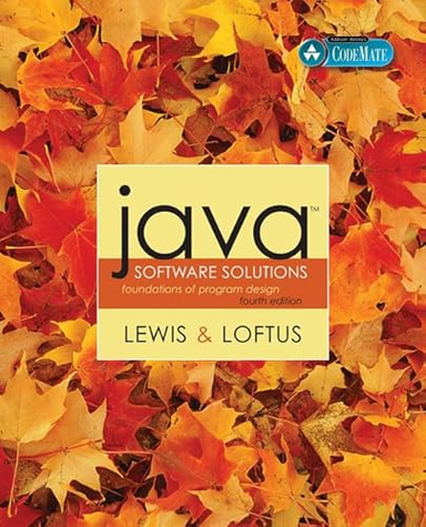 Java Software Solutions; John Lewis, William Loftus; 2004