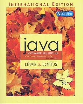 Java Software Solutions; William Loftus; 2005