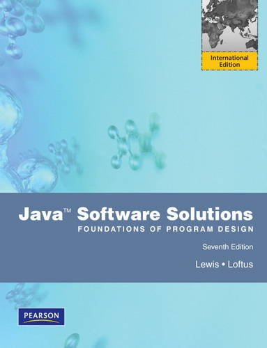 Java Software Solutions with MyProgrammingLab 7th Edition Pearson International Edition Book/CD Package; John Lewis, William Loftus; 2011