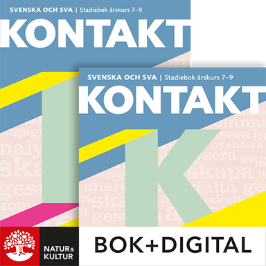 Kontakt svenska 7-9 Paket Bok+Digital; Tomas Bergsten, Pär Larsson; 2024