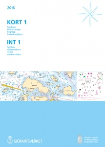 Kort 1 : symboler, förkortningar, begrepp i svenska och internationella sjökort / Int 1 : symbols, abbreviations, terms used on Swedish and international charts; Sverige. Sjöfartsverket; 2016