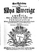 Kort beskrifning om Provincien Nya Swerige uti AmerikaVolym 112 av Suecica rediviva; Thomas Campanius Holm; 1988