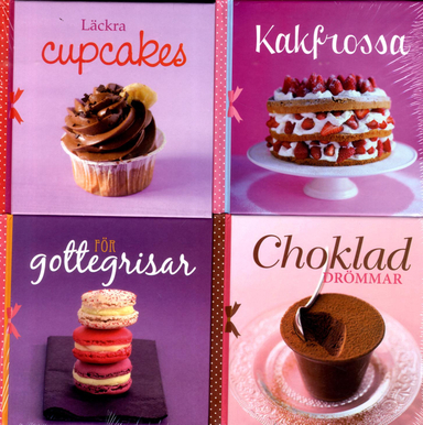 Läckra cupcakes ; Choklad drömmar ; För gottegrisar ; Kakfrossa; Ulrika Junker Miranda; 2014