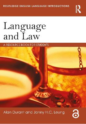 Language and Law; Alan Durant, Janny Leung; 2016