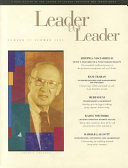 Leader to Leader (LTL), Volume 37, Summer 2005,; Claes Hultling; 2005