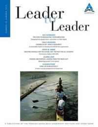 Leader to Leader (LTL), Volume 65, Summer 2012; Claes Hultling; 2012