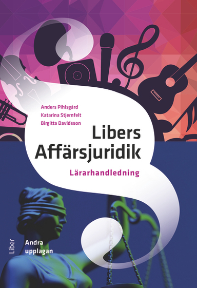 Libers Affärsjuridik Lärarhandledning (nedladdningsbar); Anders Pihlsgård, Birgitta Davidsson, Katarina Stjernfelt; 2024