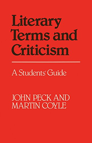 Literary terms and criticism; John Peck; 1984