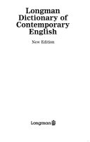 Longman Dictionary of Contemporary English; 1987