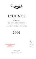 Lychnos 2001 : Årsbok för idé -och lärdomshistoria; Sven Widmalm; 2001