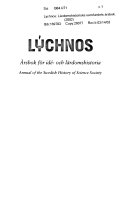 Lychnos 2002 : Årsbok för idé -och lärdomshistoria; Sven Widmalm; 2002