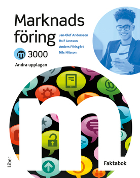 M3000 Marknadsföring Faktabok; Rolf Jansson, Jan-Olof Andersson, Anders Pihlsgård, Nils Nilsson; 2021