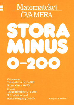 Matemateket Stora minus 0-200 10-pack; Lennart Skoogh; 1986