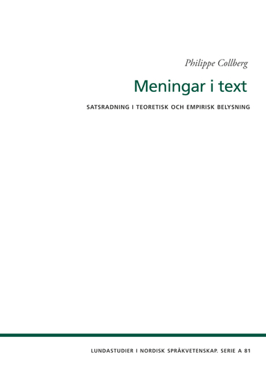 Meningar i text; Philippe Collberg; 2020