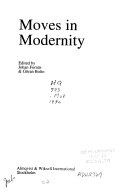 Moves In Modernity; Johan Fornäs, Göran Bolin; 1992