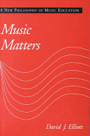 Music Matters; Elliott David J.; 1995