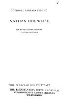 Nathan Der Weise; Gotthold Ephraim Lessing; 2000