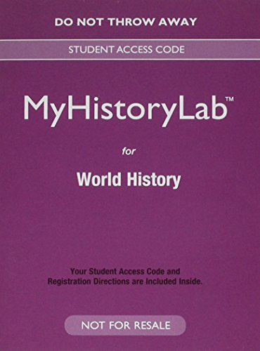 NEW MyLab History for World History -- Valuepack Access Card; Pearson Education; 2015