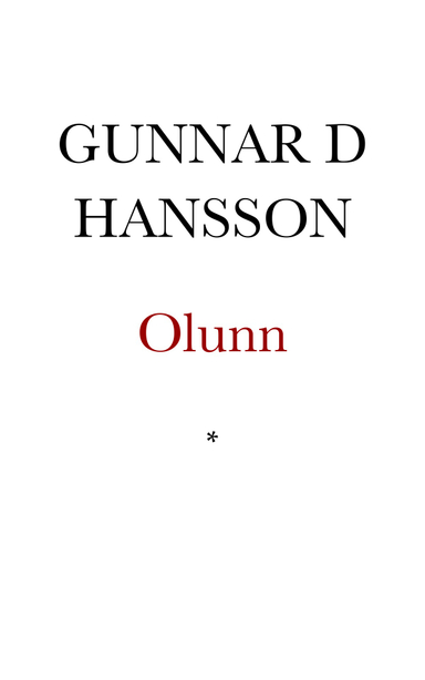 Olunn; Gunnar D. Hansson; 1989