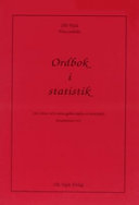 Ordbok i statistik; Olle Vejde, Eva Leander; 2005