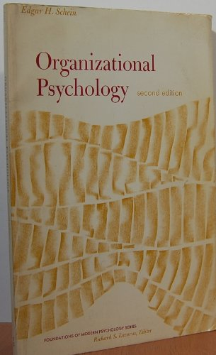 Organizational psychology; Edgar H. Schein; 1970