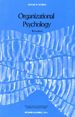 Organizational psychology; Edgar H. Schein; 1980