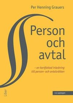 Person och avtal; Per Henning Grauers; 2018