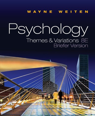 Psychology: Themes & Variations [With Concept Charts for Study Psychology]; Wayne Weiten; 2010