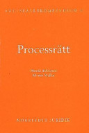 Rättsfallskompendium i processrätt; Henrik Edelstam, Martin Wallin; 2000