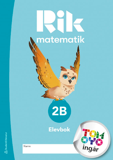 Rik matematik 2B Elevpaket Tryckt bok + Digital elevlicens 12 mån; Andreas Ryve, Manuel Tenser, Patrik Gustafsson, Hillevi Gavel, Fredrik Blomqvist, Jannika Lindvall; 2024