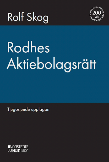 Rodhes aktiebolagsrätt; Knut Rodhe, Rolf Skog; 2023