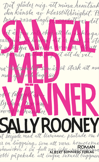 Samtal med vänner; Sally Rooney; 2017