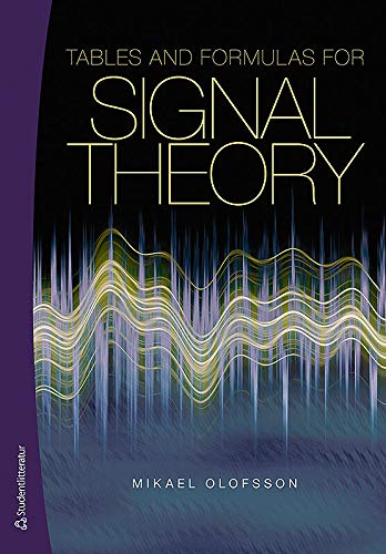 Signal Theory; Mikael Olofsson; 2011