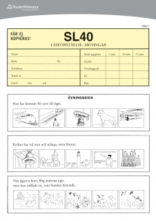 SL40 elevhäfte (25 st.); Kerstin Nauclér, Eva Magnusson; 2010