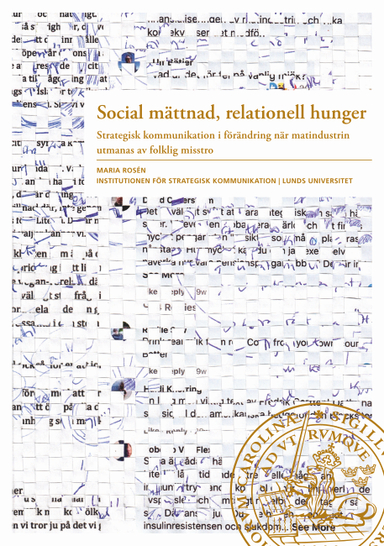 Social mättnad, relationell hunger; Maria Rosén; 2021