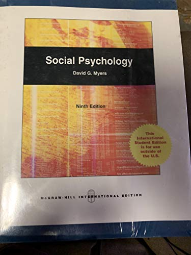 Social psychology; David G. Myers; 2008