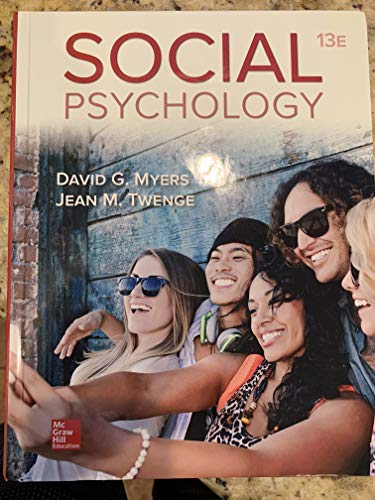 Social Psychology; David Myers; 2020