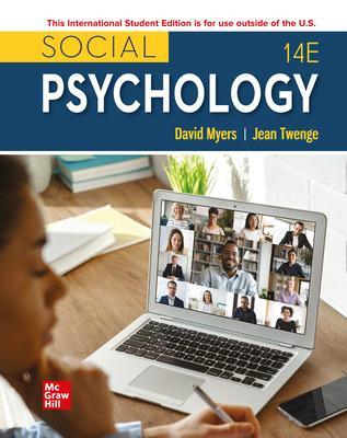 Social Psychology ISE; David Myers; 2022