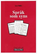 Språk som syns; Lars Melin; 2000