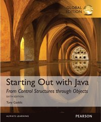 Starting Out with Java: From Control Structures through Objects, Global Edition + MyLab Programming with Pearson eText (Package); Tony Gaddis; 2015