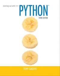 Starting Out with Python; Tony Gaddis; 2014