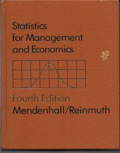 Statistics for management and economics; William Mendenhall; 1982