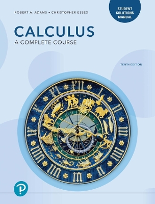 Student Solutions Manual for Calculus; Robert A Adams; 2021