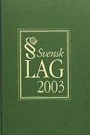 Svensk Lag 2003; Per Henrik Lindblom, Kenneth Nordback; 2003