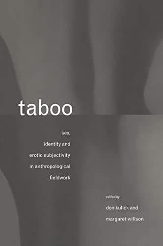 Taboo : sex, identity and erotic subjectivity in anthropological fieldwork; Don Kulick, Margaret Willson; 1995