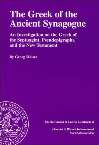 The Greek of the ancient synagogue; Georg Walser; 2001