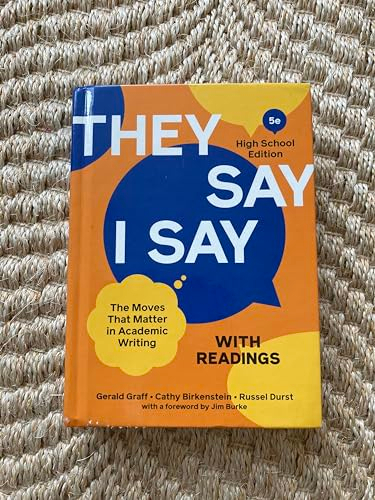 "They say / I say" : the moves that matter in academic writing: with readings; Gerald Graff; 2021