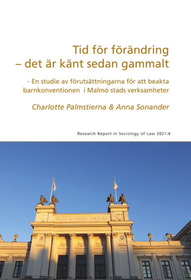 Tid för förändring - det är känt sedan gammalt; Charlotte Palmstierna, Anna Sonander; 2022