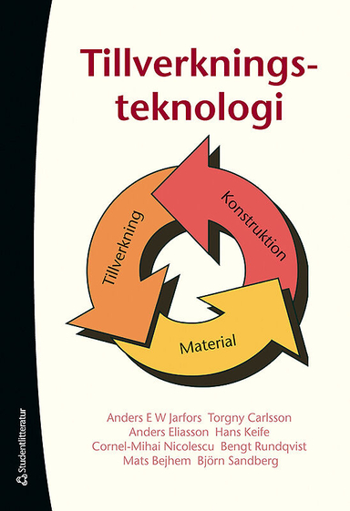 Tillverkningsteknologi; Hans Keife, Anders Jarfors, Cornell-Mihai Nicolescu, Torgny Carlsson, Anders Eliasson, Björn Sandberg, Mats Bejhem; 2010