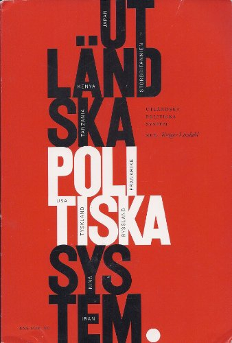 Utländska politiska system; Rutger Lindahl, Studieförbundet Näringsliv och samhälle; 1998